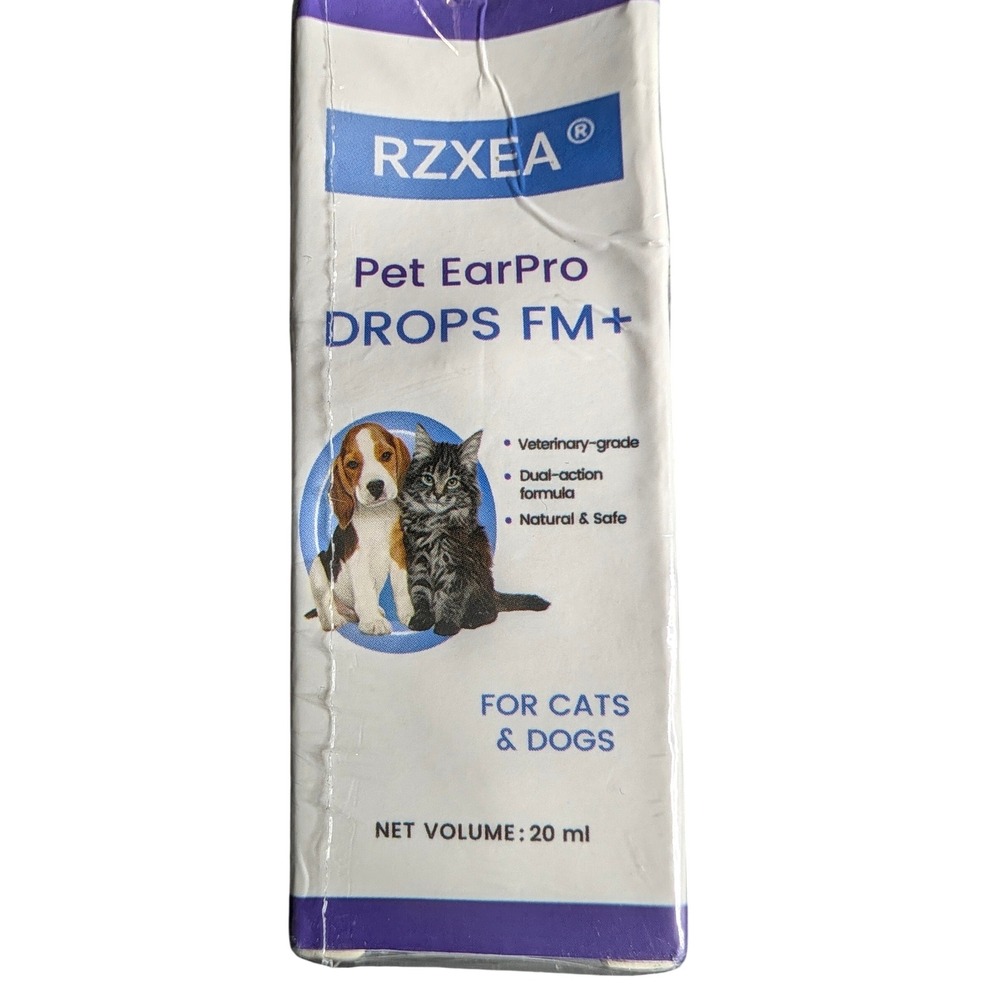 Pet EarPro Drops FM+ 20ml Veterinary Grade for Cats and Dogs NIB